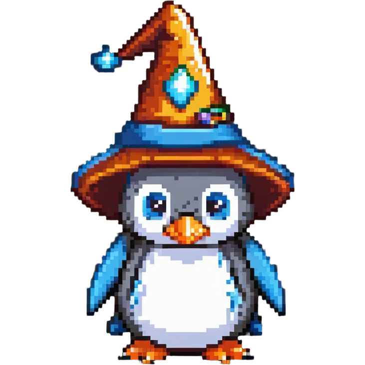 wizard penguin emoji