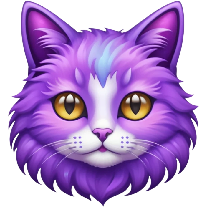 glitter purple Star cat emoji
