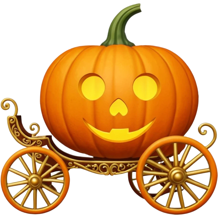 pumpkin carriage emoji