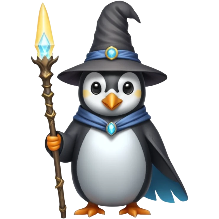 Penguin Wizard emoji