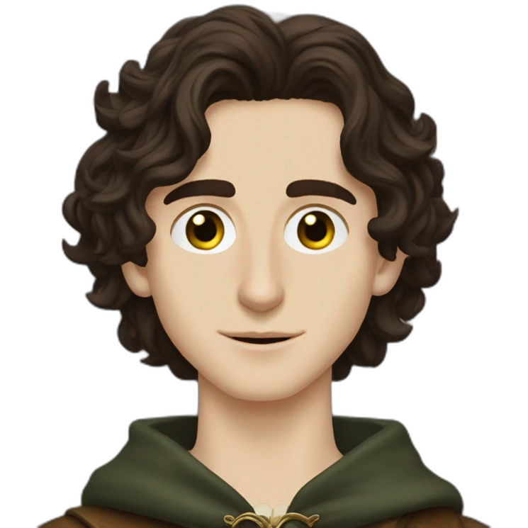 Timothee chalamet as a lord of the rings character emoji
