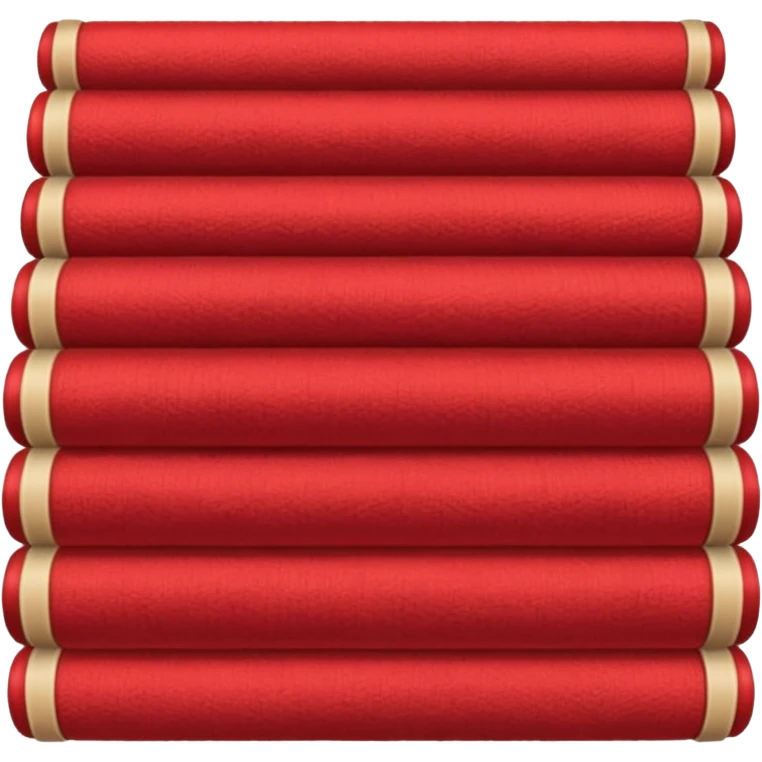  A full red rug, rolled up emoji