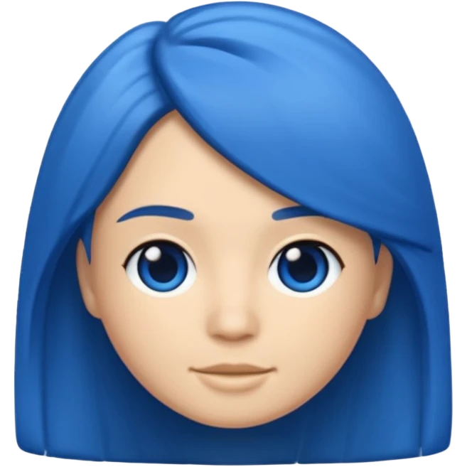 Memoji cabello azul emoji