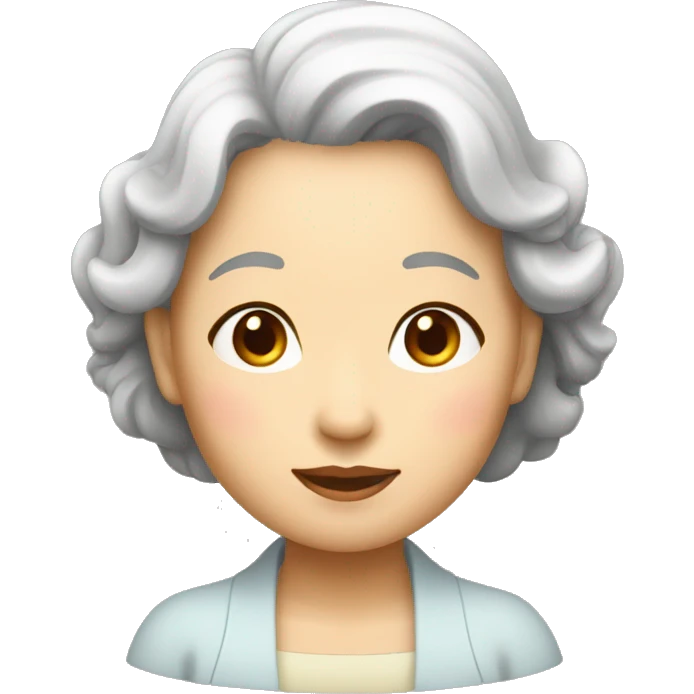 une vieille femme asiatique emoji