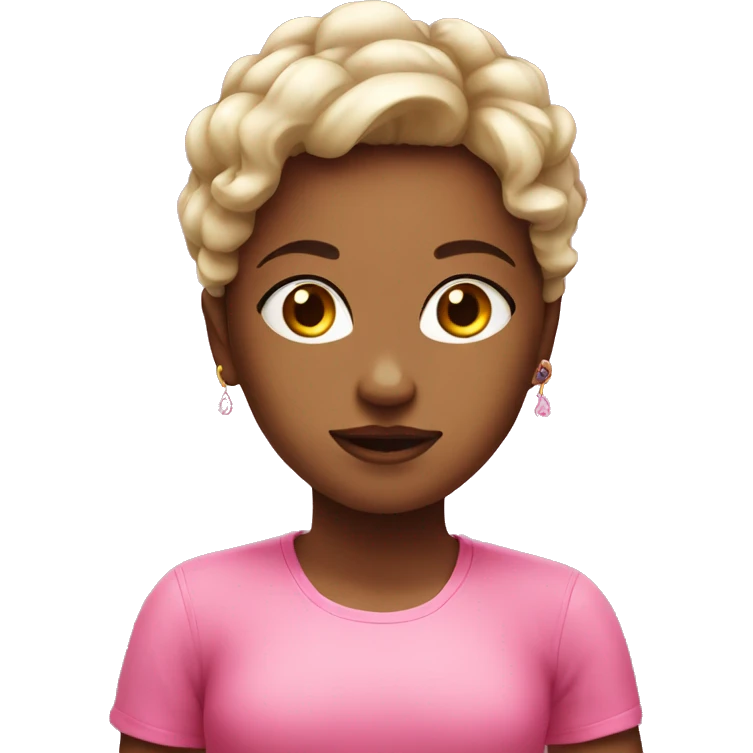 Sassy girl in pink  emoji