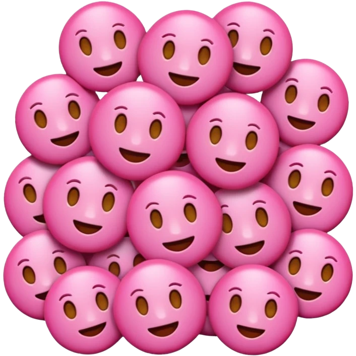 Generate me lots of pink emojis emoji