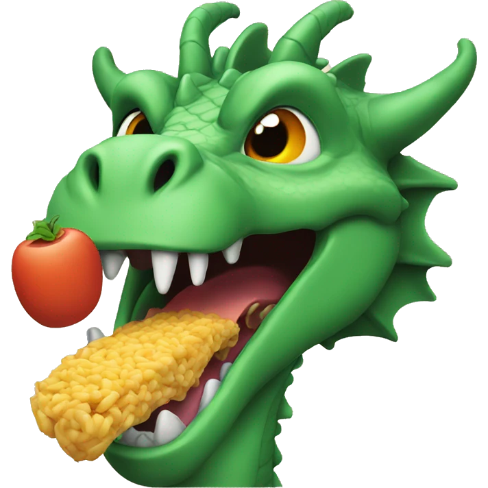 Dragon eating  emoji