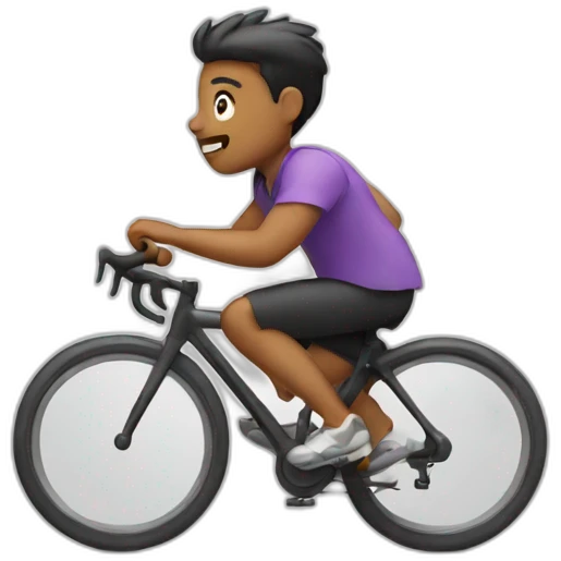 Running with cycle emoji