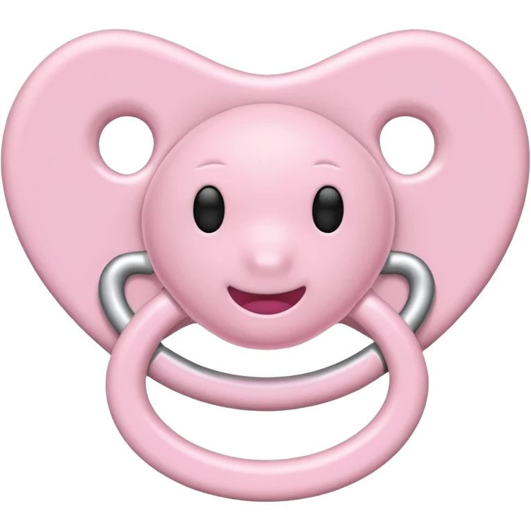 Light pink pacifier emoji