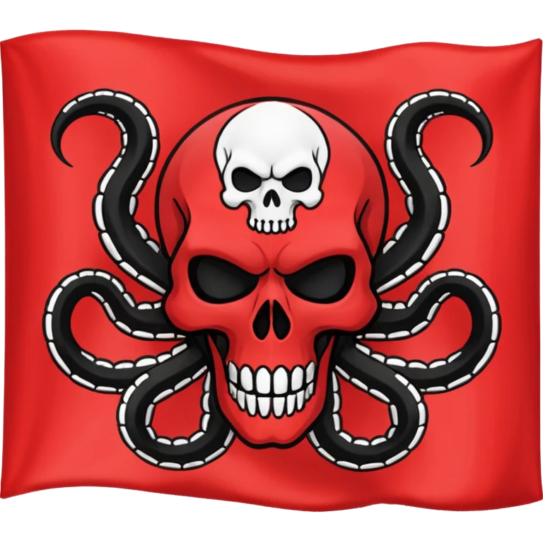 Can you generate me a emoji flag of the fictional world war two team hydra from Captain America? Can you make it the exact logo from the movie? emoji