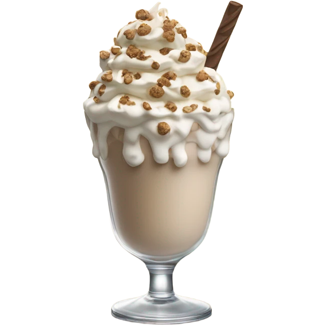 Cookie milkshake emoji