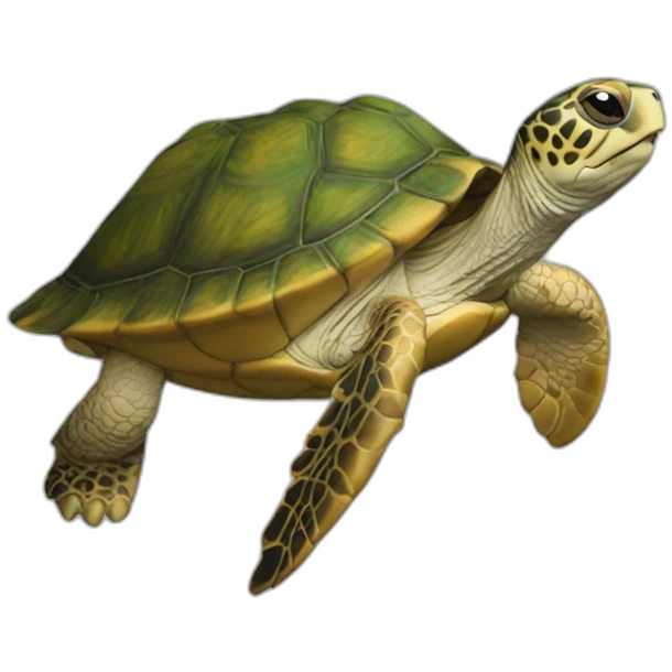 Tortue sur chat emoji