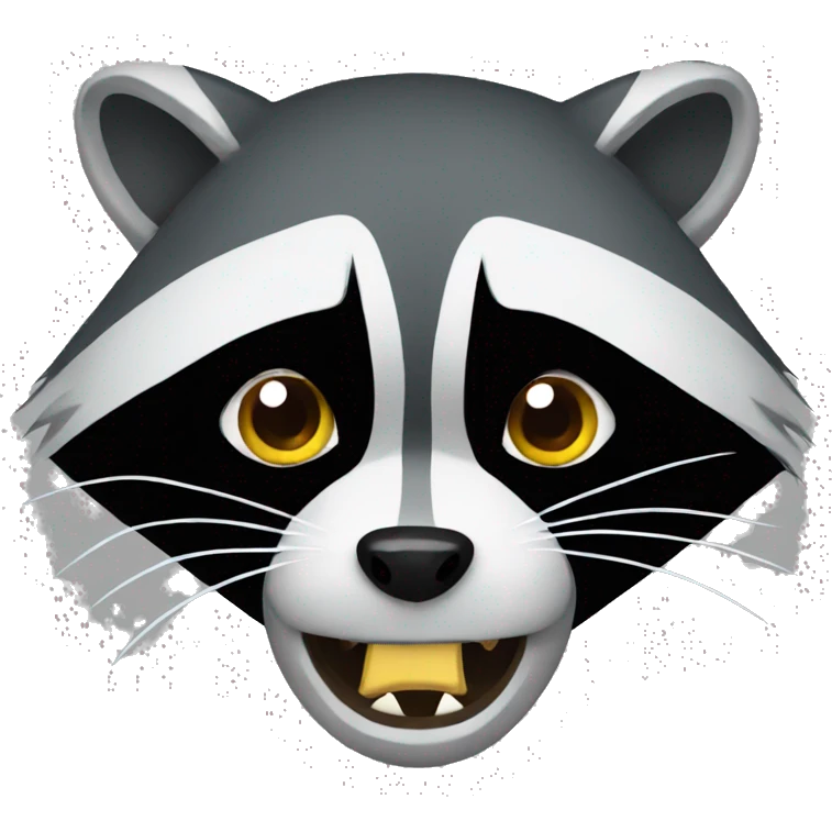 Raccoon angry emoji