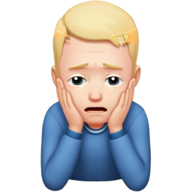 Crying male banging on the floor emoji