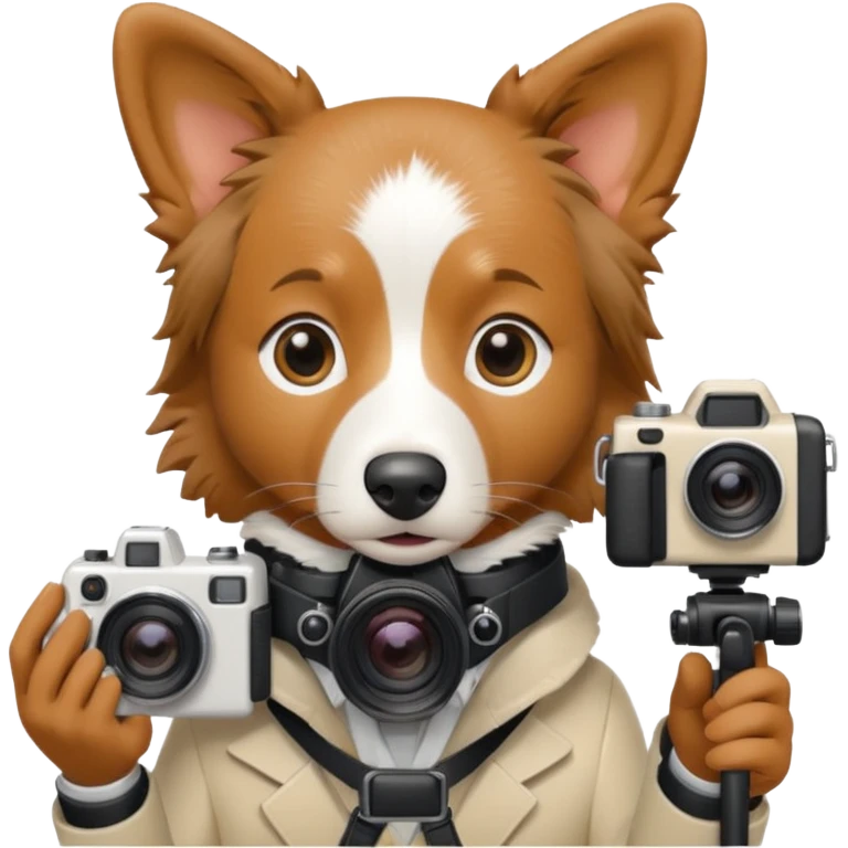 border collie fotografo emoji