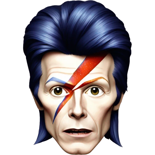 David bowie as Ziggy stardust emoji