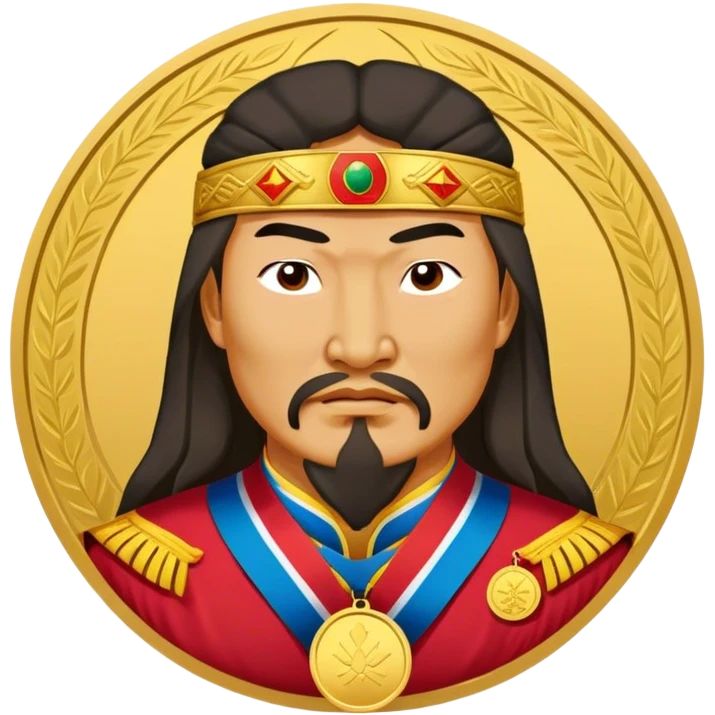 genghis khan win a gold medal emoji