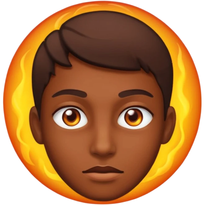 Error face with heat eyes emoji