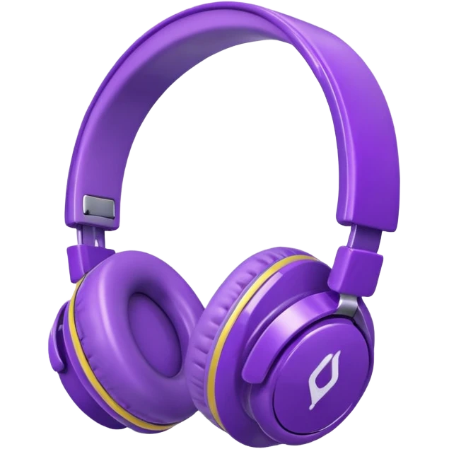 purple headphones  emoji