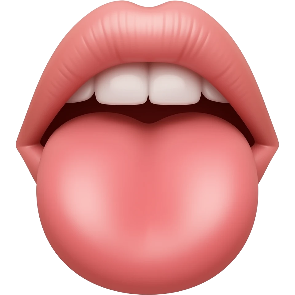 Sucking dick with slobber emoji