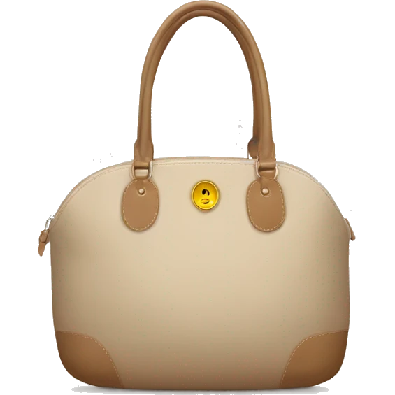 a beige, long champ handbag emoji