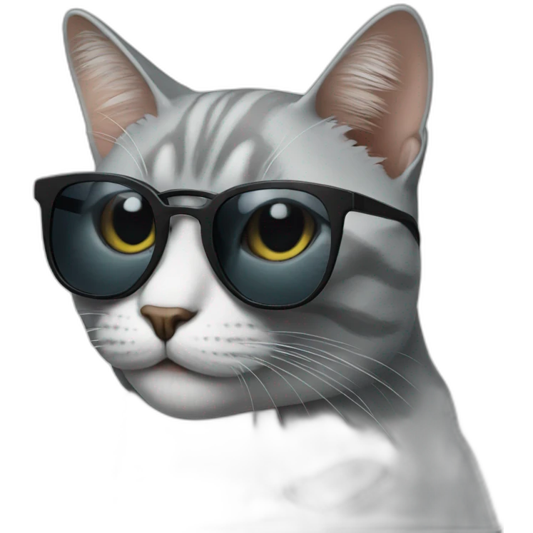 Cat with sunglasses emoji