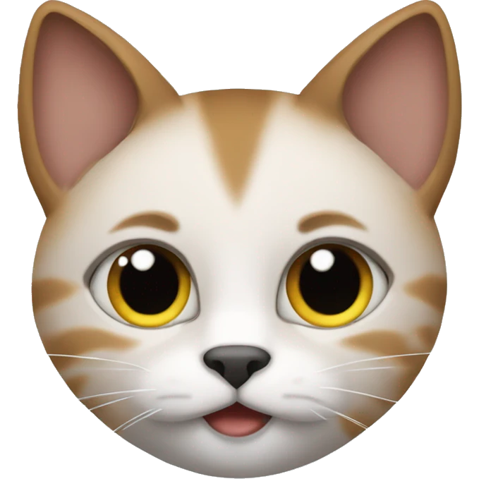 un gato con moños en las orejas emoji