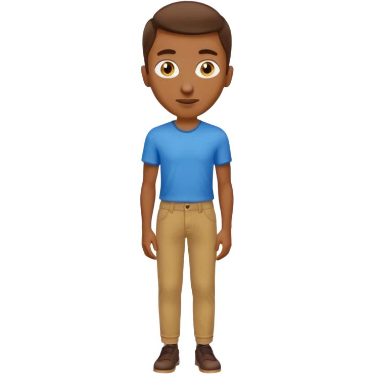 Make a kitchen sponge have brown pants and blue eyes a yellow skinny nose emoji