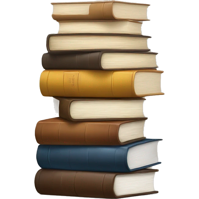 neutral stack of books emoji