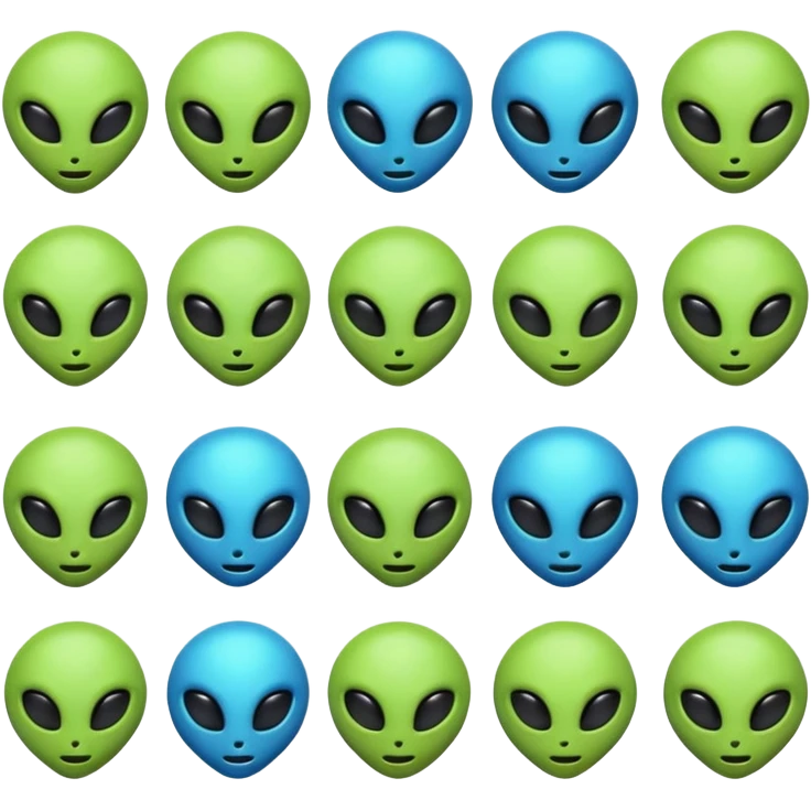Alien emojis emoji