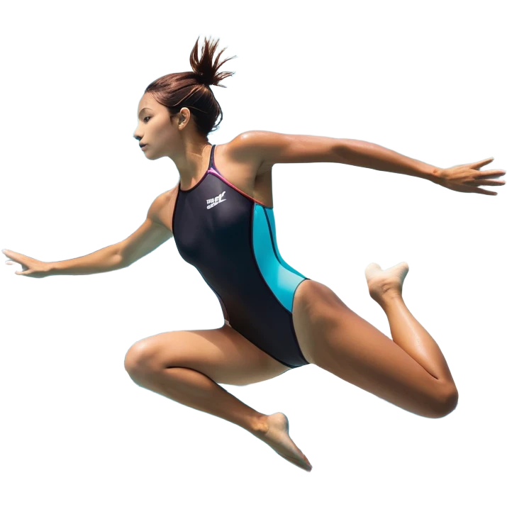 A determined, inexperienced person leaps into a pool named “Confidence,” surrounded by skilled divers already in motion. Their form isn’t perfect, but their focus is unshakable. Eyes forward, body strong, they dive in with purpose—driven not by mastery, but by the will to grow. pool,determination. emoji