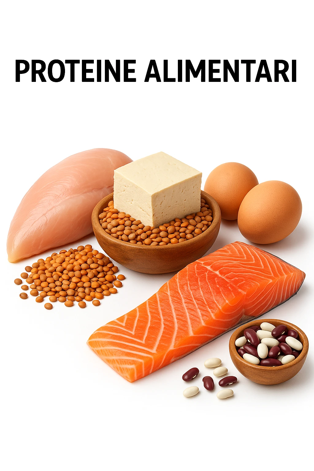 Proteine alimentari su sfondo isolato emoji