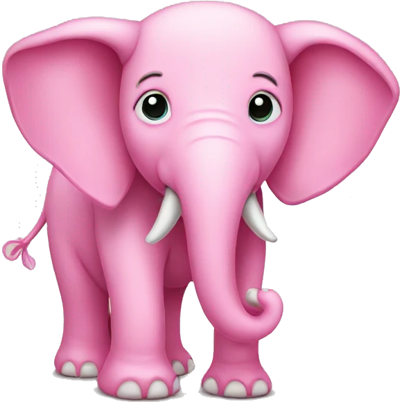 Pink elephant  emoji