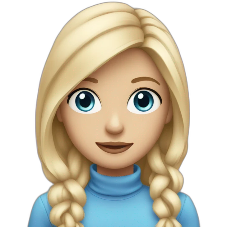 Family blondie blue eyes  emoji