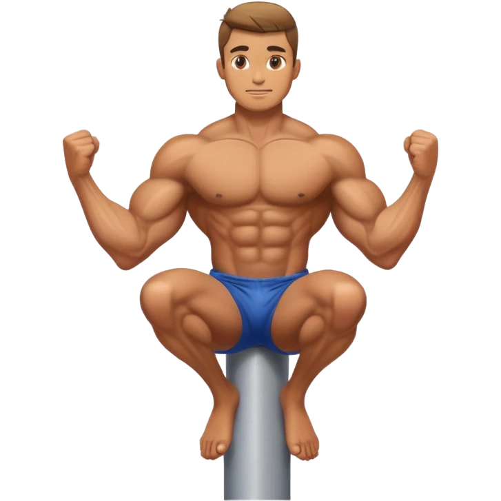 A guy on top of a pole emoji