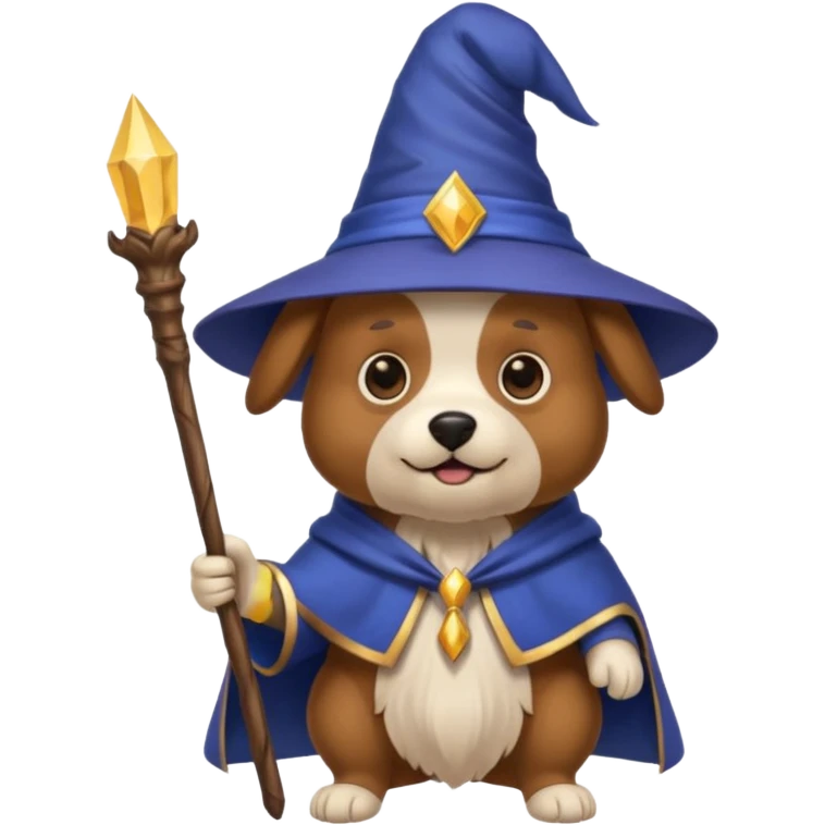 Dog wizard emoji