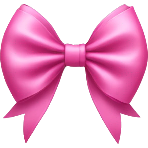 Pink bow emoji