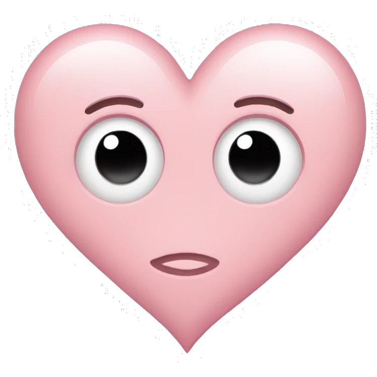 Light pink heart emoji