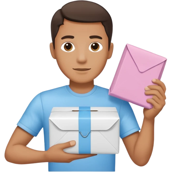 Man holding a Zyn package emoji