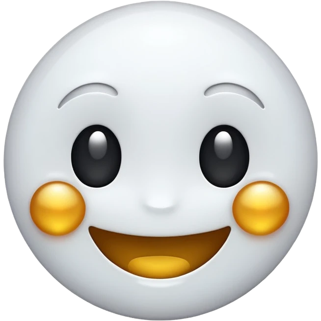 glitter white emoji smile emoji