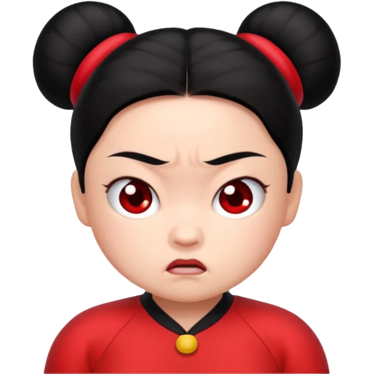 Pucca enojada emoji