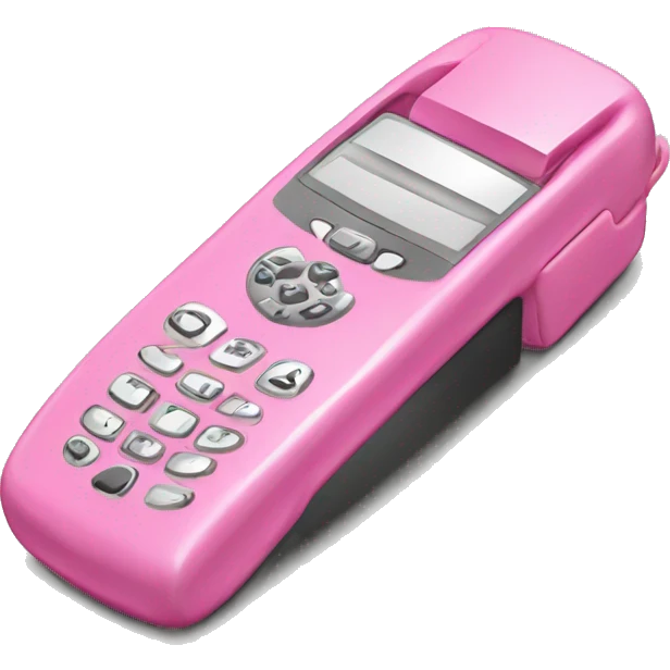 Pink y2K flip phone emoji