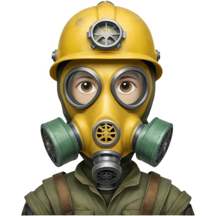 Stalker in a gas mask, Chernobyl zone emoji