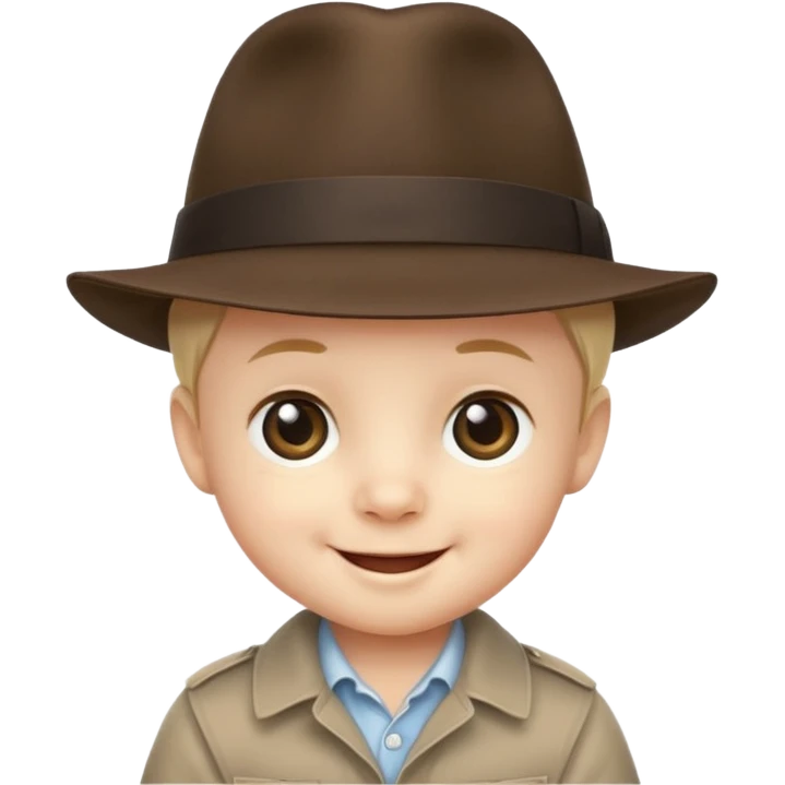 a baby with fedora  emoji