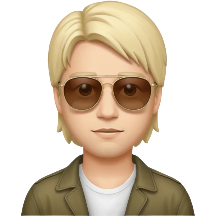 Nirvana member wearing sun glasses emoji