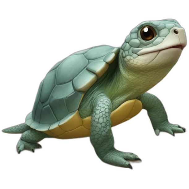 Ardilla sobre una tortuga emoji