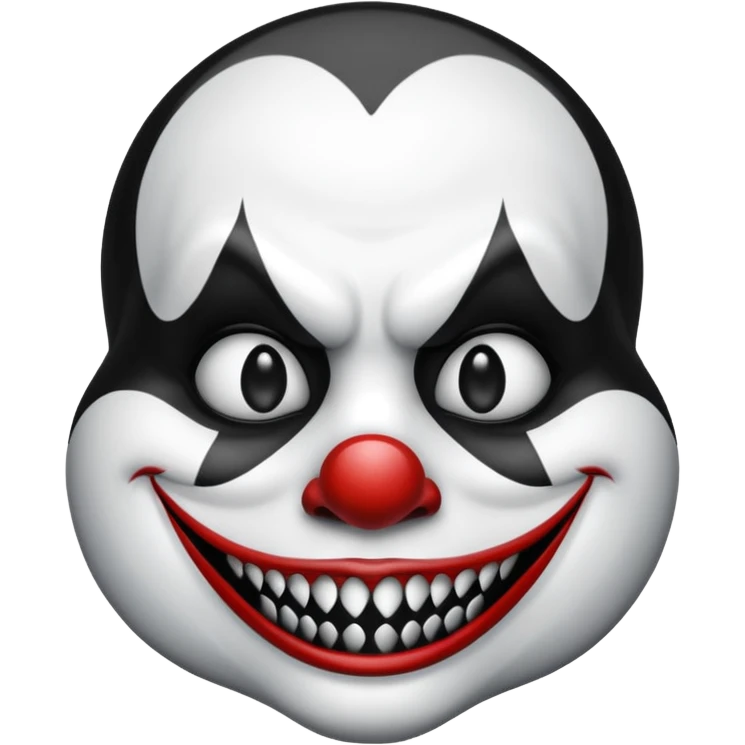 full orca not just face as an evil clown emoji