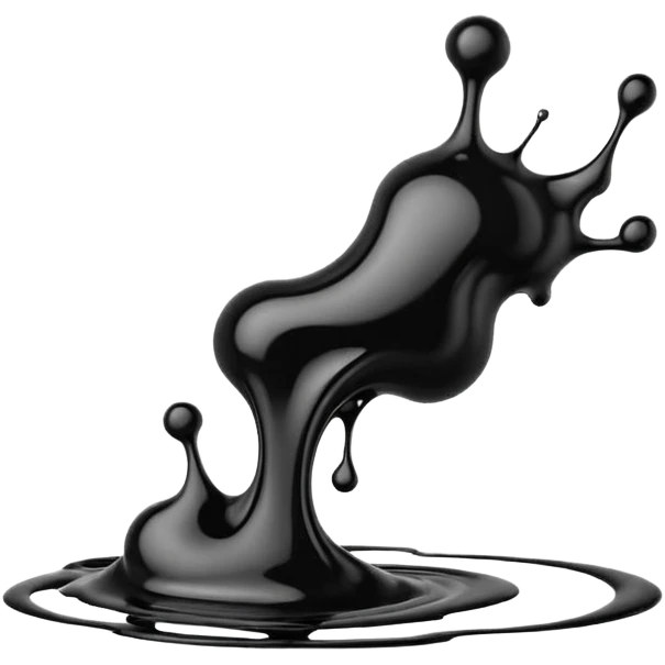 black ink splatter emoji