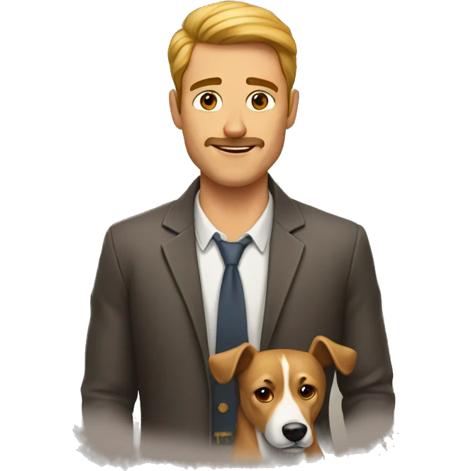 hombre con cara de perro emoji