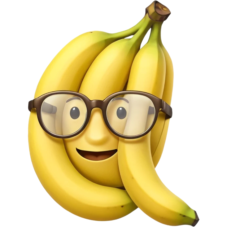 banana with glasses emoji